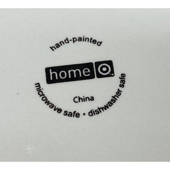 Home Target WINTER FROST Hand Painted Snowman Stoneware Blue Salad Plates Set 4 - Picture 10 of 16